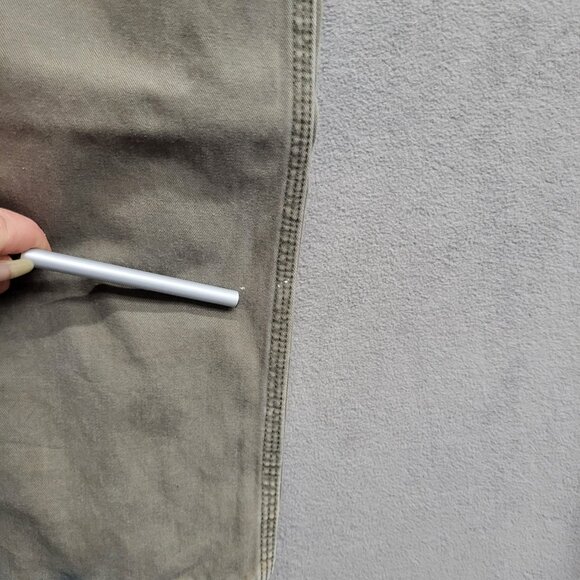 Carhartt Gray Canvas Dungaree Carpenter Work Men Pants 40x32 Cargo Relaxed Fit * - Picture 12 of 16